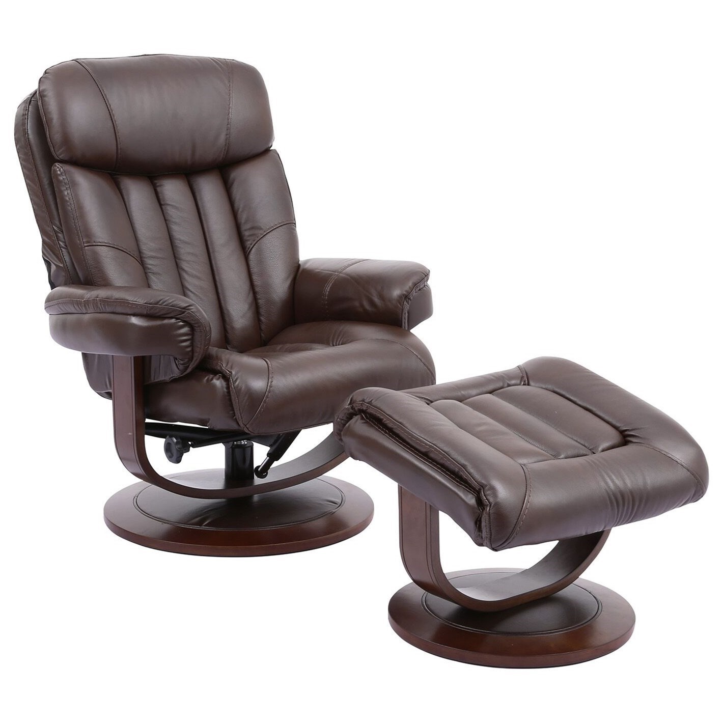 Parker Living Prince Contemporary Swivel Recliner & Ottoman | Wilcox